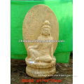 antiqued buddha statue